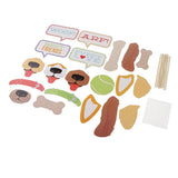 20pcs Peg Dog Theme Photo Booth Props Kits Funny Party Photobooth Accessory - Aladdin Shoppers