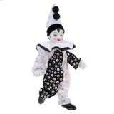 23cm Funny Clown Man Wearing High-grade Brocade Clothes Figure Doll Toy Xmas Party Decoration Polka Dots - Aladdin Shoppers