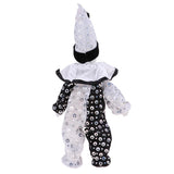 23cm Funny Clown Man Wearing High-grade Brocade Clothes Figure Doll Toy Xmas Party Decoration Polka Dots - Aladdin Shoppers