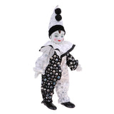23cm Funny Clown Man Wearing High-grade Brocade Clothes Figure Doll Toy Xmas Party Decoration Polka Dots - Aladdin Shoppers