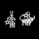 24 Pieces Silver Constellation Alloy Charm Pendants - 12 Designs Constellations - Aladdin Shoppers
