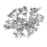 24 Pieces Silver Constellation Alloy Charm Pendants - 12 Designs Constellations - Aladdin Shoppers