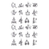 24 Pieces Silver Constellation Alloy Charm Pendants - 12 Designs Constellations - Aladdin Shoppers