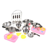27Pcs Kids Kitchenware Pretend Play Toy Cooking Set Educational Toy Gift - Aladdin Shoppers