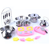27Pcs Kids Kitchenware Pretend Play Toy Cooking Set Educational Toy Gift - Aladdin Shoppers