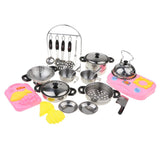 27Pcs Kids Kitchenware Pretend Play Toy Cooking Set Educational Toy Gift - Aladdin Shoppers