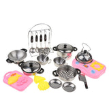 27Pcs Kids Kitchenware Pretend Play Toy Cooking Set Educational Toy Gift - Aladdin Shoppers