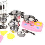 27Pcs Kids Kitchenware Pretend Play Toy Cooking Set Educational Toy Gift - Aladdin Shoppers