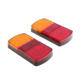 Maxbell 2pcs 12V 12 Led Tail Reverse Back Up Light Stop Indicator Trailer Truck
