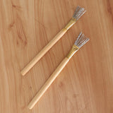 2pcs Wooden Handle Design Clay Pottery Ceramic Soap Engraving/Scraping Tools Stainless Steel Wire Brush/Scraper - Aladdin Shoppers