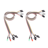 2x Desktop Computer Case ATX Power On Reset Switch Cable With HDD LED Light - Aladdin Shoppers