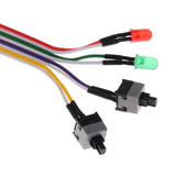 2x Desktop Computer Case ATX Power On Reset Switch Cable With HDD LED Light - Aladdin Shoppers