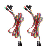 2x Desktop Computer Case ATX Power On Reset Switch Cable With HDD LED Light - Aladdin Shoppers