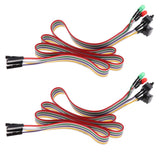 2x Desktop Computer Case ATX Power On Reset Switch Cable With HDD LED Light - Aladdin Shoppers