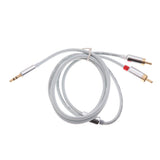 3.5mm Stereo Male Plug to 2 RCA Audio Male Adapter Speaker Cable Cord White - Aladdin Shoppers