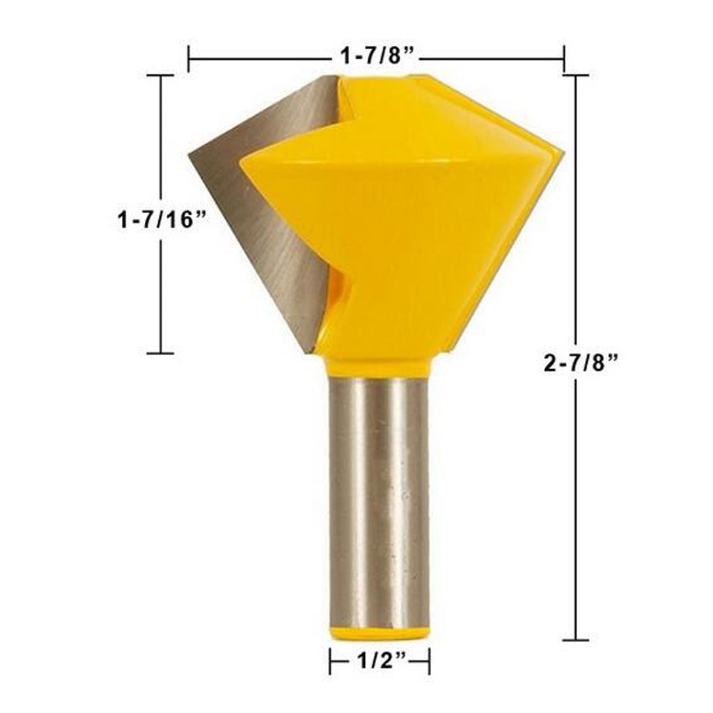 ⚡️Buy Maxbell 3 Bit Bird's Mouth Router Bit Set - 1/2