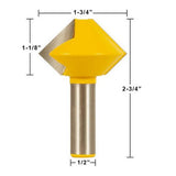 3 Bit Bird's Mouth Router Bit Set - 1/2" Shank - Aladdin Shoppers