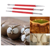 3 Pieces Set Stainless Steel Polymer Clay Dotting Sculpting Modeling Tools - Aladdin Shoppers