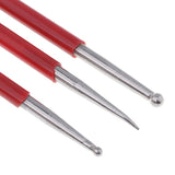 3 Pieces Set Stainless Steel Polymer Clay Dotting Sculpting Modeling Tools - Aladdin Shoppers