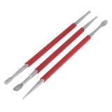 3 Pieces Set Stainless Steel Polymer Clay Dotting Sculpting Modeling Tools - Aladdin Shoppers