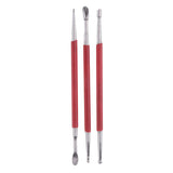 3 Pieces Set Stainless Steel Polymer Clay Dotting Sculpting Modeling Tools - Aladdin Shoppers