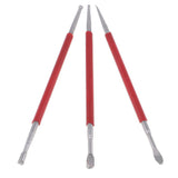 3 Pieces Set Stainless Steel Polymer Clay Dotting Sculpting Modeling Tools - Aladdin Shoppers