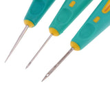 3 Pieces/Set Silicone Handle Leather Craft Stitching Awl Sewing Leather Tools - Aladdin Shoppers