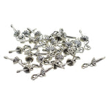 Maxbell 30 Pieces Tibetan Silver 3D Ballet Shape Charms Dangle Pendants Findings Jewelry Making Accessories