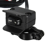300cm Motorcycle ATV Winch Rocker Switch Handlebar Control Line Warn Kit Plastic and Metal - Aladdin Shoppers