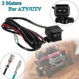 300cm Motorcycle ATV Winch Rocker Switch Handlebar Control Line Warn Kit Plastic and Metal - Aladdin Shoppers