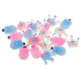 30Pc Crown Ice Shape Cute Flatbck Resin Embellishments For Phone Hairs/Craft - Aladdin Shoppers