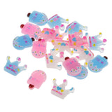 30Pc Crown Ice Shape Cute Flatbck Resin Embellishments For Phone Hairs/Craft - Aladdin Shoppers