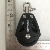 35mm Double Pulley Sailboat Bearing Block with Stainless Steel Eye Swivel - Aladdin Shoppers