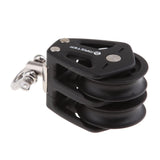 35mm Double Pulley Sailboat Bearing Block with Stainless Steel Eye Swivel - Aladdin Shoppers