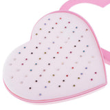 36 Pairs Mixed Color Shiny Rhinestone Stud Earrings Set Love Heart Box Organizer - Aladdin Shoppers
