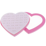 36 Pairs White Rhinestone Stud Earrings Set Girls Love Heart Box Organizer - Aladdin Shoppers