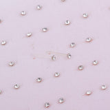 36 Pairs White Rhinestone Stud Earrings Set Girls Love Heart Box Organizer - Aladdin Shoppers