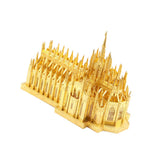 3D Metal Jigsaw Puzzle Milan Cathedral Duomo di Milano Building Figurine Model DIY 3D Assemble Figurine Statue Toys Home Desk Decor Golden - Aladdin Shoppers