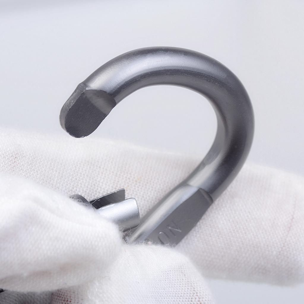 3pcs Tin Alloy D Type Carabiner Keychain Buckle Screw Locking Hook Outdoors - Aladdin Shoppers