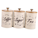 3pcs/set Metal Sugar Coffee Tea Tin Jar Container Candy Sealed Can Gift Box - Aladdin Shoppers