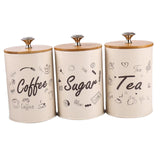 3pcs/set Metal Sugar Coffee Tea Tin Jar Container Candy Sealed Can Gift Box - Aladdin Shoppers
