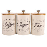 3pcs/set Metal Sugar Coffee Tea Tin Jar Container Candy Sealed Can Gift Box - Aladdin Shoppers
