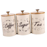 3pcs/set Metal Sugar Coffee Tea Tin Jar Container Candy Sealed Can Gift Box - Aladdin Shoppers