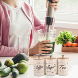 3pcs/set Metal Sugar Coffee Tea Tin Jar Container Candy Sealed Can Gift Box - Aladdin Shoppers