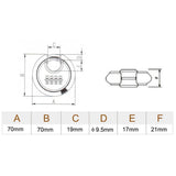 4 Code Combination Padlock Warehouse Garage Digital Locker Set - Resettable, Gym, Sports, School, Warehouse, Basement - Aladdin Shoppers