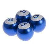 4 PCS Car Bicycle Wheel Tire Air Valve Stems Cap Dust Cover 8 Ball Blue - Aladdin Shoppers