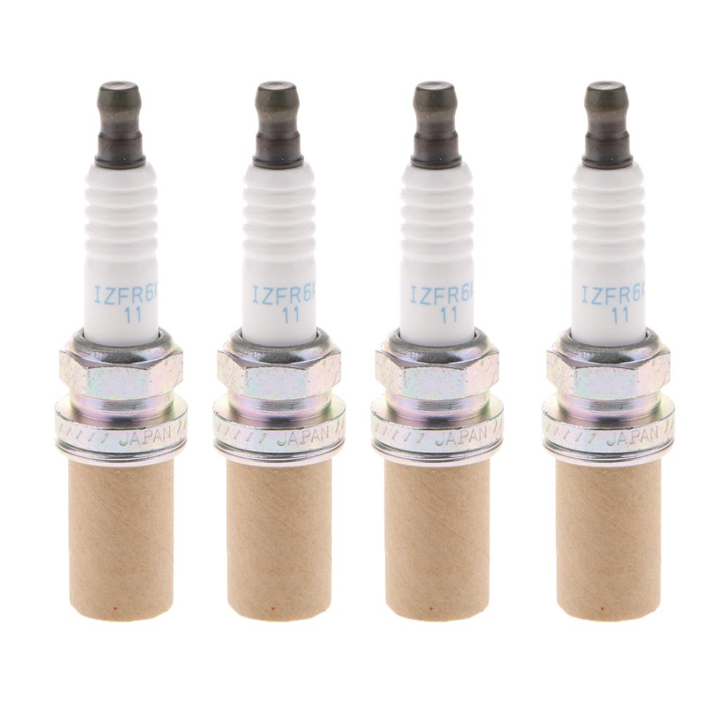 4 Pieces Iridium Spark Plug IZFR6K11 6994 for Honda Accord Civic CRV Element - Aladdin Shoppers