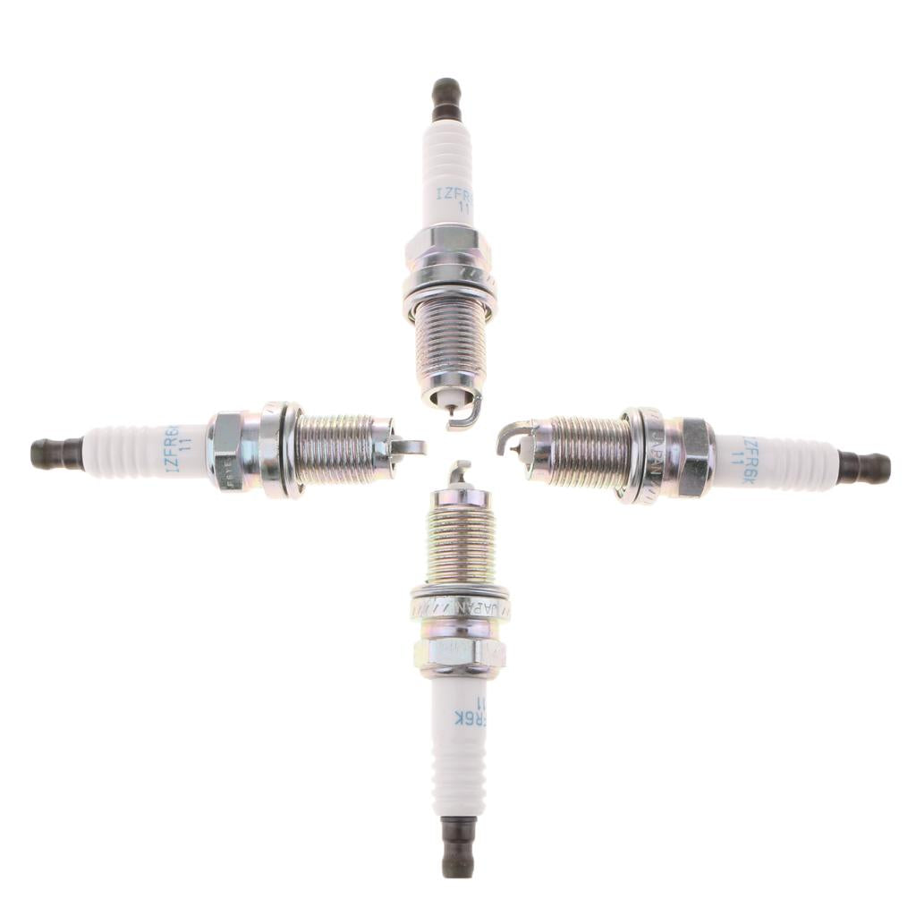 4 Pieces Iridium Spark Plug IZFR6K11 6994 for Honda Accord Civic CRV Element - Aladdin Shoppers