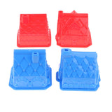 4 Pieces Of Plastic House Building Sand Molds for Children, Kids Beach Sandcastle Toy, Summer Day Gift - Aladdin Shoppers