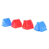 4 Pieces Of Plastic House Building Sand Molds for Children, Kids Beach Sandcastle Toy, Summer Day Gift - Aladdin Shoppers